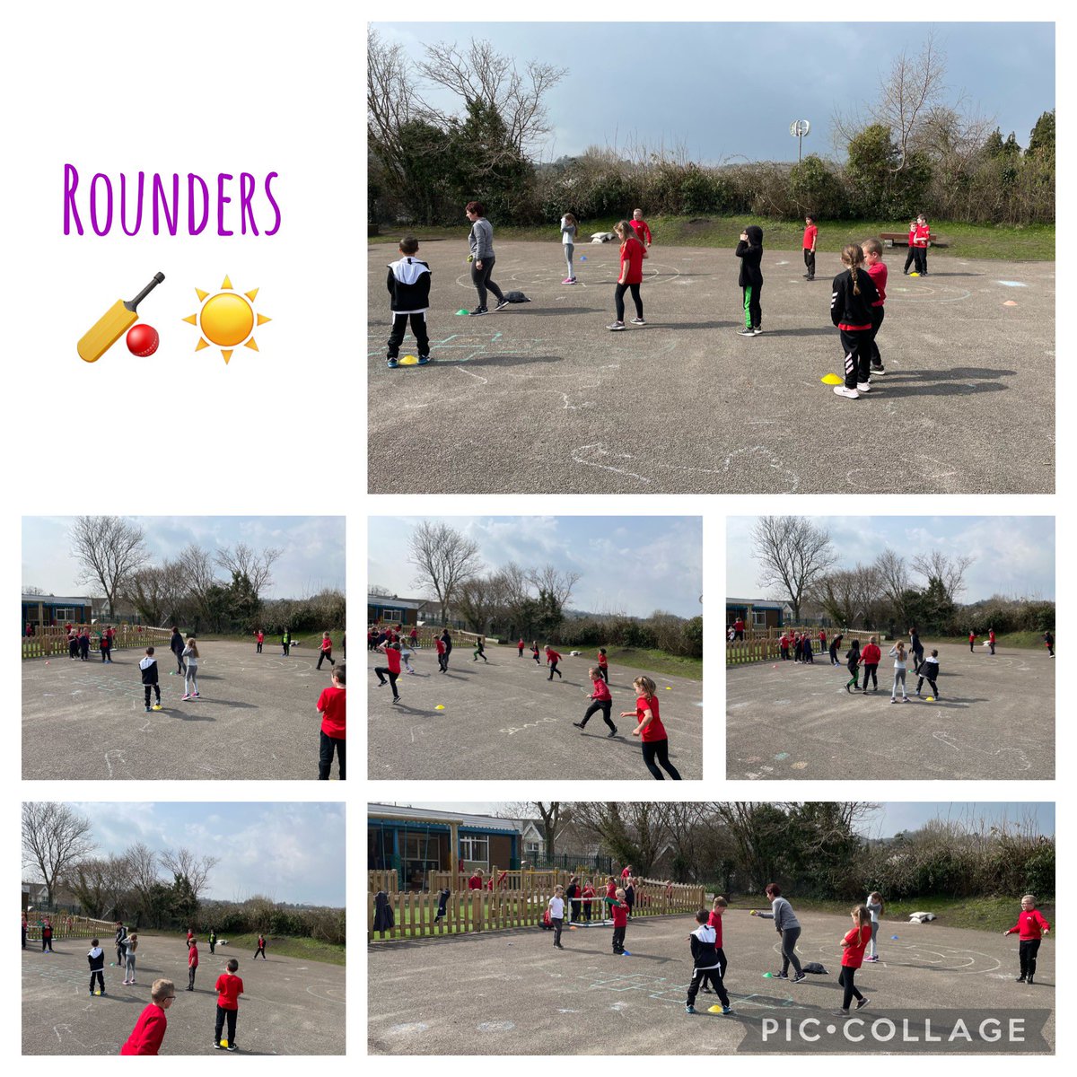 A beautiful afternoon for a game of rounders ☀️🏏