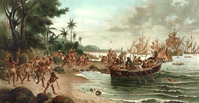 MinjuSeo7's tweet photo. When we landed, Pedro Álvares Cabral flew Portuguese flag on the unknown land, and he named it "Island of the True Cross". Then he sent a ship to Portugal to tell King Manuel I of Portugal the news. https://t.co/R6ezVOh4K8