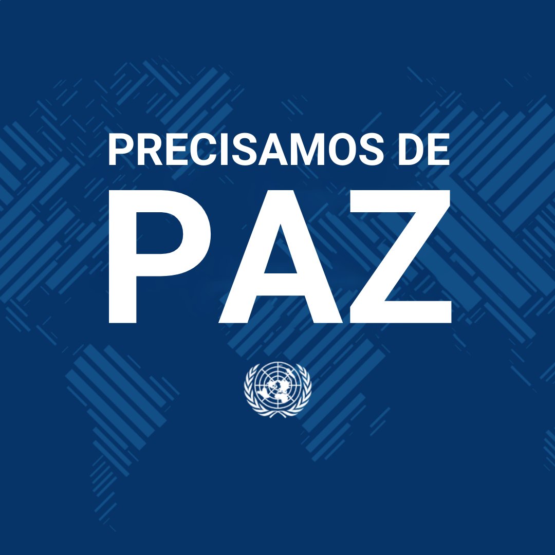 NacoesUnidas's tweet photo. Guerra não é a resposta
Precisamos de paz.
Paz para o mundo.

Precisamos de paz agora. https://t.co/CPG8yfCcoB