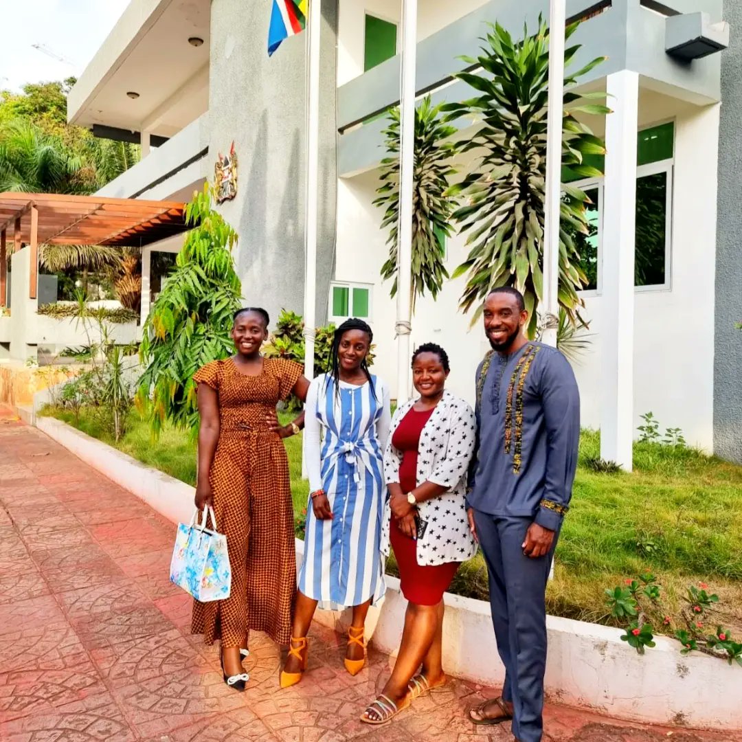Paid a courtesy call on the Ambassador <a href="/AmbEMBarine/">Barine</a> at the Kenya’s High Commission here in Ghana. Had a reflective conversation on shaping Africa's old narratives, and bringing the change we need. We are the change makers. #YouthCanLead <a href="/mucheru/">Joe Mucheru EGH</a> <a href="/ForeignOfficeKE/">State Department for Foreign Affairs | Kenya</a> <a href="/NYC_YouthVoice/">National Youth Council Kenya</a>