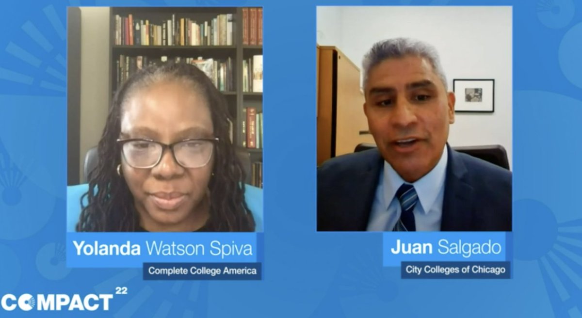 givepulse's tweet photo. “When you celebrate a student going on to @harvard, as you should, celebrate a student going to a community college as well!” from @Chancellor_Juan of @ChiCityColleges w/ @ccaprezyolanda #Compact22 @campus_compact and “we’re all part of an ecosystem of support and care”! https://t.co/Pvi256M8jh