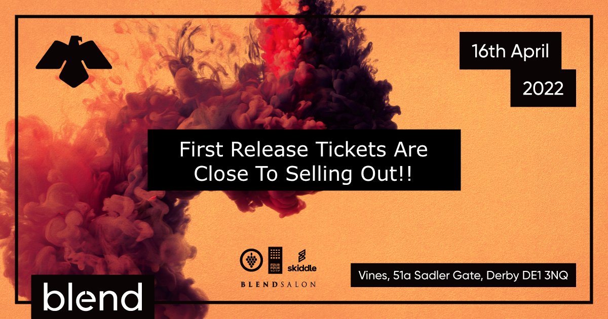 blendclubbing's tweet photo. First Release tickets are nearly sold out for our first event of 2022 landing in just over two weeks.

Saturday 16th April will be pretty special!

Tickets >>> https://t.co/y9ZIH8ZUpV https://t.co/wnpLyXtnzD