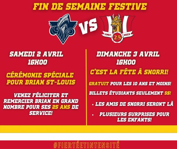 🏒🎉 #FiertéEtIntensité #CourseAuxSéries *Publication du Facebook du Drakkar