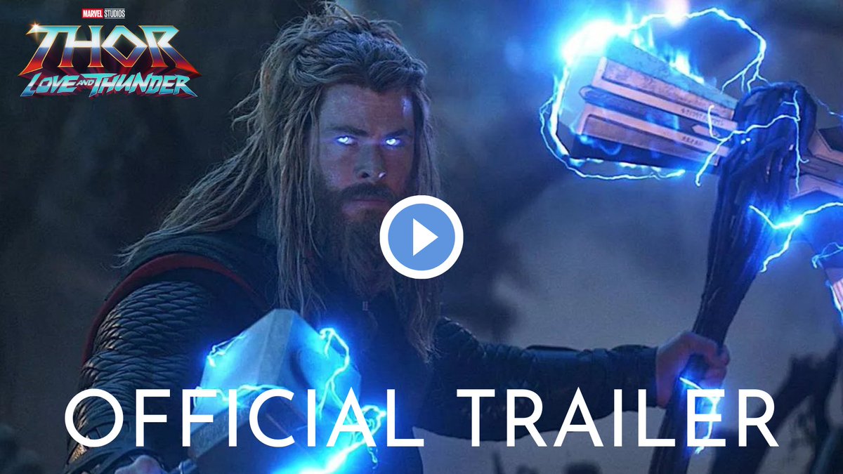 RT @OneTakeNews: The first trailer for 'THOR: LOVE AND THUNDER' has released. https://t.co/M4XY7dfi4L