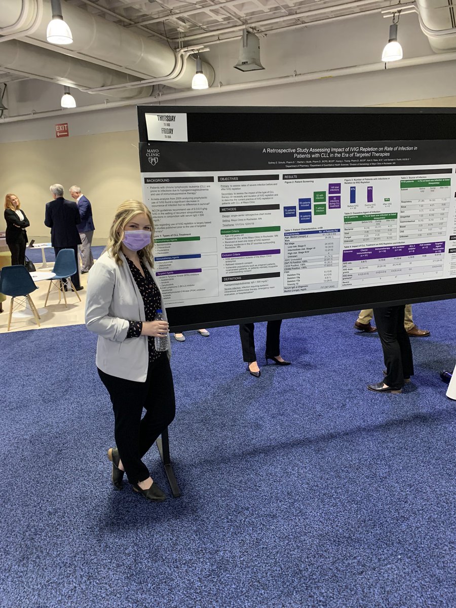 Mayo Clinic PGY2 resident, Sydney Schultz, presenting he poster at the HOPA 2022 Annual meeting in Boston.