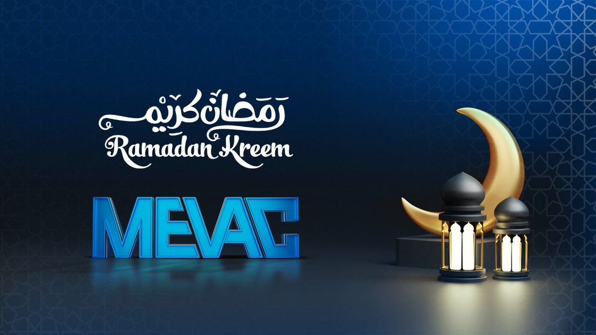 MEVAC_eg's tweet photo. #ميفاك تهنئكم بحلول شهر رمضان المعظم أعاده الله علينا جميعاً بالخير واليمن والبركات. 
تقبل الله منا ومنكم صالح الأعمال 🌙💙
كل عام ونحن جميعاً بخير وصحة وسلام.

#رمضان_كريم #رمضان_جانا_ميفاك_مجمعانا #MEVAC #WeMevac https://t.co/YGAl2mumGn