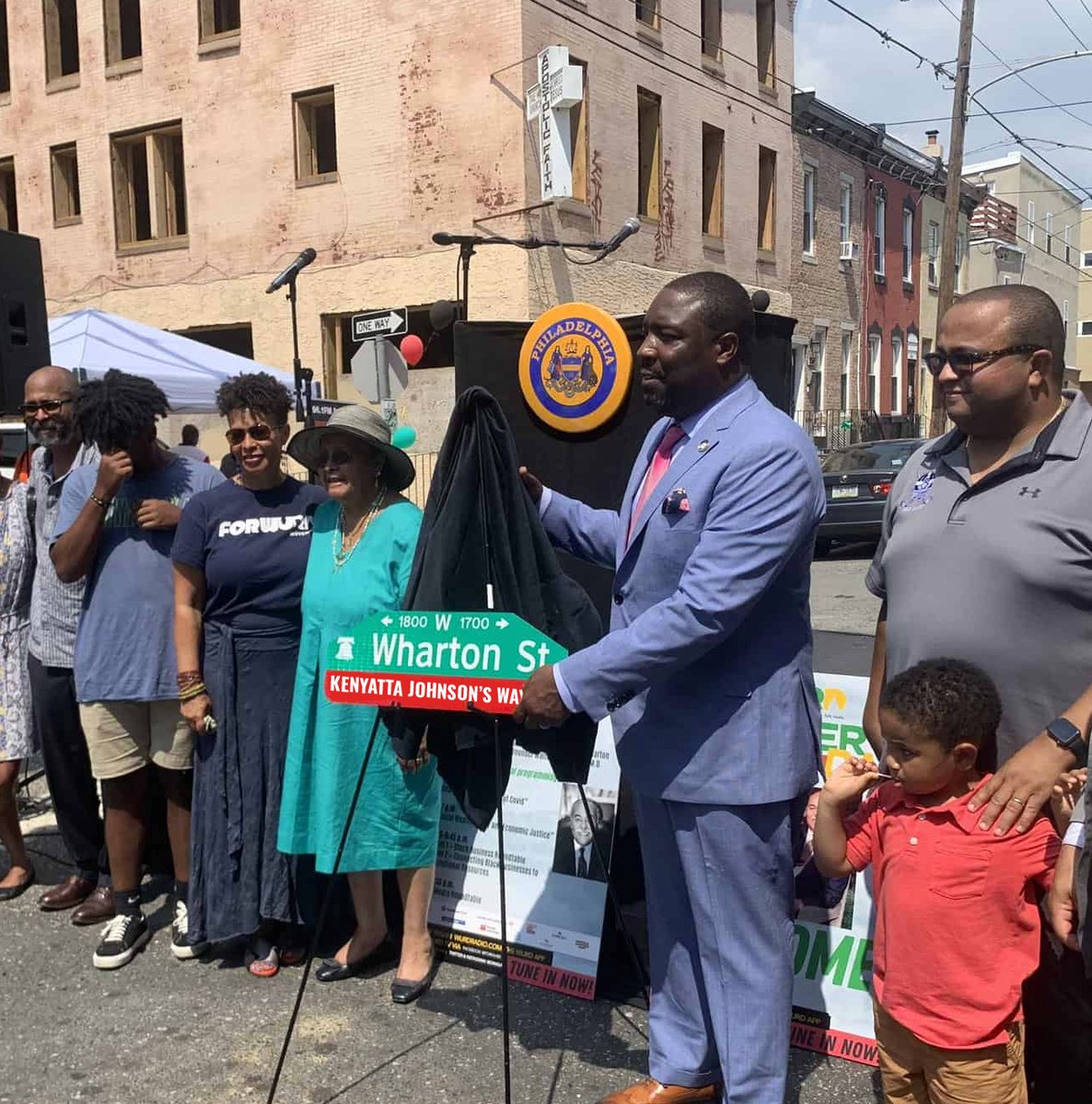 In honor of my exceptional and selfless service to the community, I've decided to re-name a street after myself. Please enjoy Kenyatta Johnson's Way.