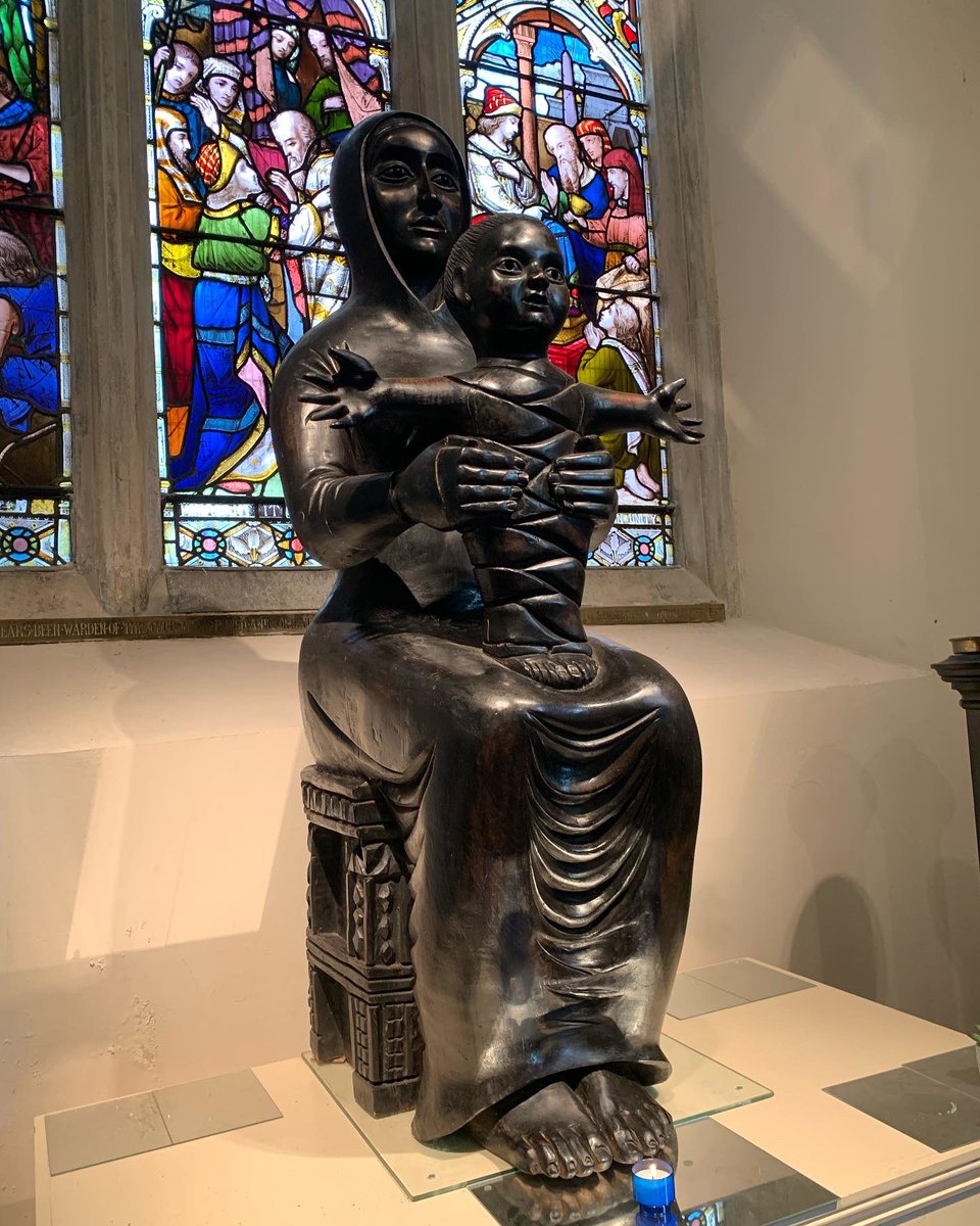 mirjamngoy's tweet photo. So pleased to finally meet Our Lady of Willesden in person and to now be a close neighbour of hers ❤️❤️ Inspired by @CSCleve #pilgrimage #blackmadonna #GodIsABlackWoman #prayerwalk #embodiedSpirituality #findingmyfeet https://t.co/ih1OwM2nZp