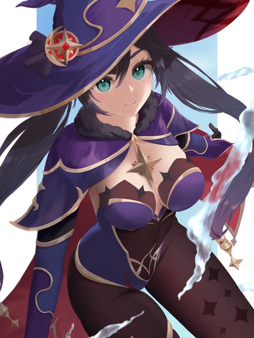 #新しいプロフィール画像 #原神
昔描いたモナちゃん修正した 