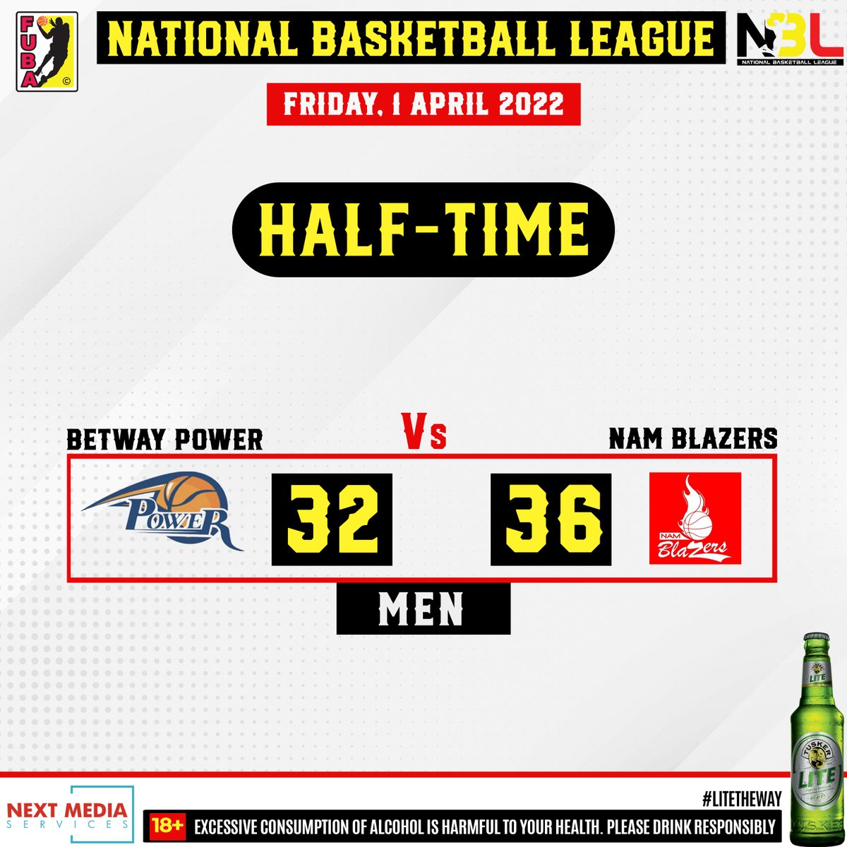 FubaBasketball's tweet photo. HT |  @powerbballclub are fighting their way back into the game. They have 2 quarters to turn things around against @Namblazers. 

#NBL2022  #FUBAUpdates  @tuskerlite256 https://t.co/UiVkp4ILn0