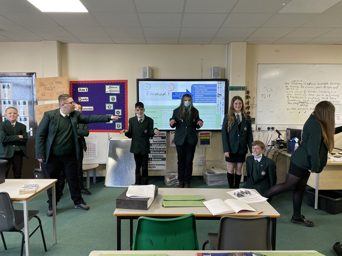 slhsenterprise's tweet photo. Here’s a challenge, can you name the scene from A Midsummer Night’s Dream recreated as a tableau? Clue: they’re all fairies and one is flying off stage right in search of a love potion. @SLHSLangComm @StLukesHigh @judypitt3 Kind, specific and helpful feedback welcome. https://t.co/7dtKcitjVQ