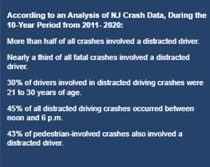 April is National Distracted Driving Awareness Month, please pay close attention while on the road.