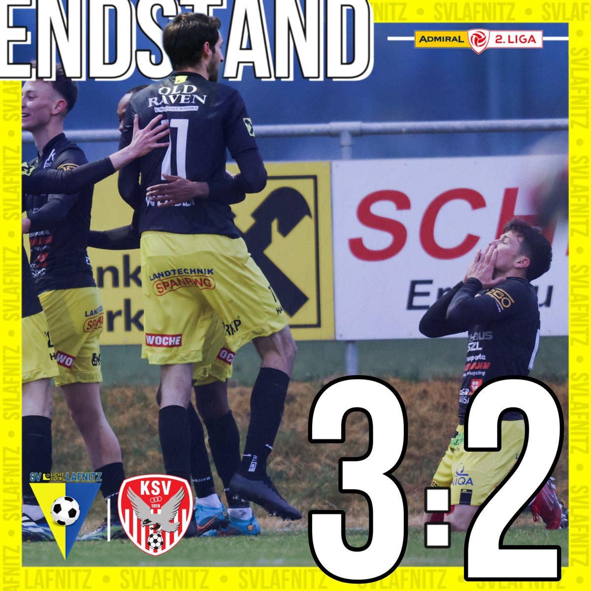 svlafnitz's tweet photo. DERBYSIEGER!ππ
β’
#Endstand #LigaZwa #SVLafnitz #SVLKSV #GEMMA https://t.co/fqdgiHjbjD