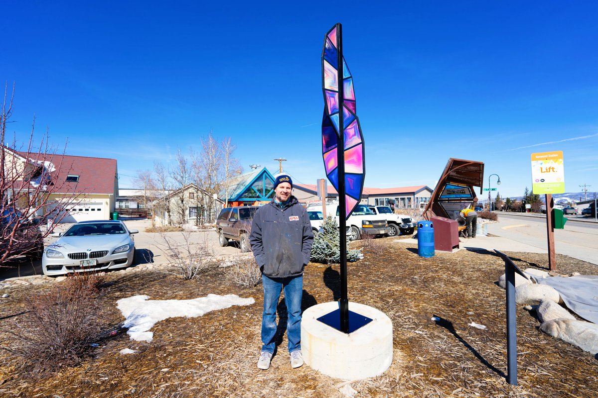 Fraser_Colorado's tweet photo. Have you seen the new sculpture in town by Kirk Seese? https://t.co/NRjKMYgrVK