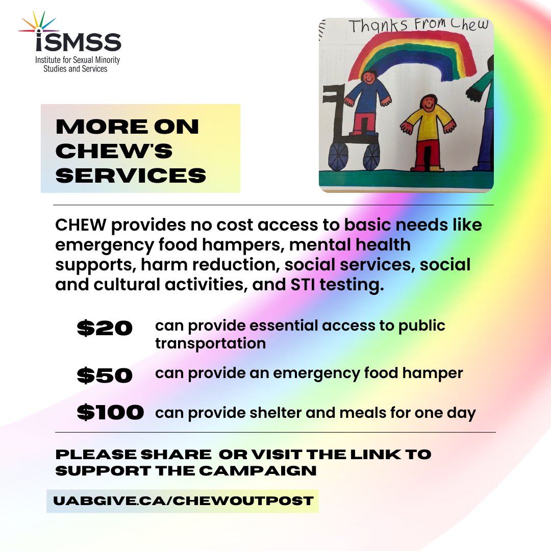 We need your support to get us to our $50,000 goal for our campaign with  Brite Line, so we can help 2SLGBTQ+ youth who depend on us. Please help by donating and sharing the link: uabgive.ca/chewoutpost

#yeg #2SLGBTQ+ #hope #resilience #yegcommunity #nonprofit #yegmentalhealth