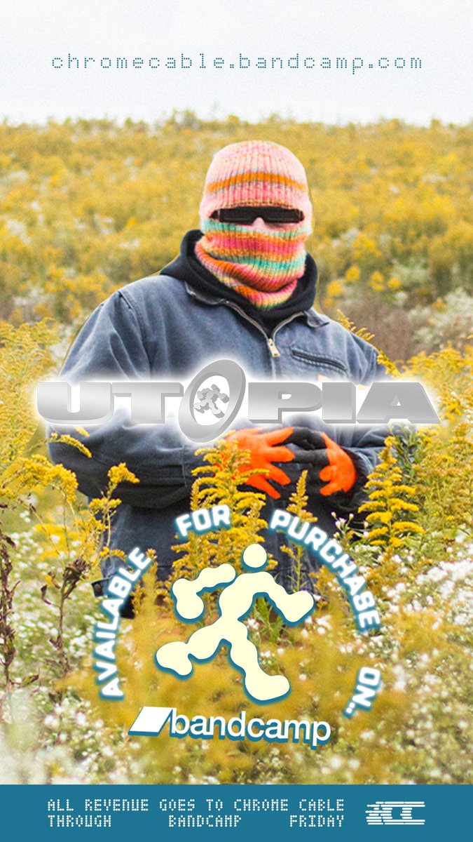 CHROMECABLE's tweet photo. BUY "UTOPIA" ON BANDCAMP RIGHT NOW.
#UTOPIA 
https://t.co/ENOMV0c3kx https://t.co/0eFDDK4QWn