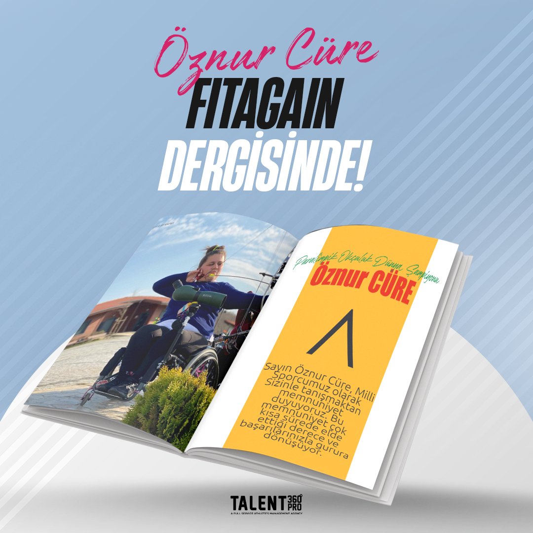 talent360pro's tweet photo. Dünya şampiyonu sporcumuz Öznur Cüre, FITAGAIN Dergisi'nin Nisan sayısında...#öznurcüre #fitagain
https://t.co/0TP6Fv56sS https://t.co/3Ad8aA5mEJ