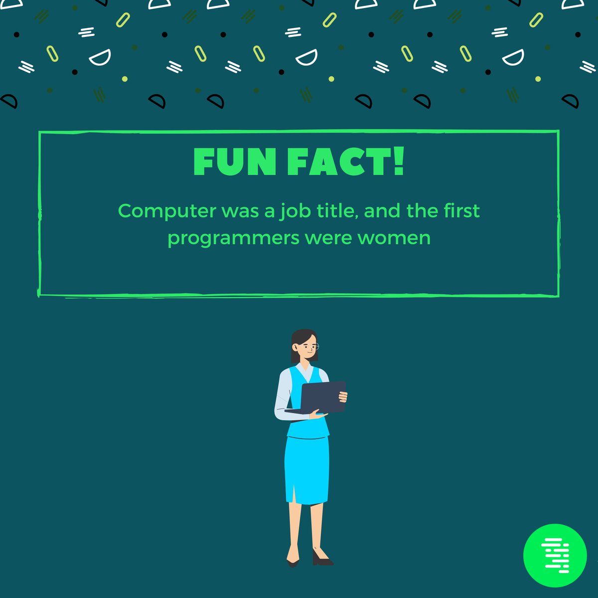 Any1CanCode's tweet photo. The Electronic Numerical Integrator and Computer was the first programmable, electronic computer and it was operated by six women.
#coding #learning #webdevelopment 
#course #programminglife #coder #softwaredevelopment https://t.co/zTJm13mtF8