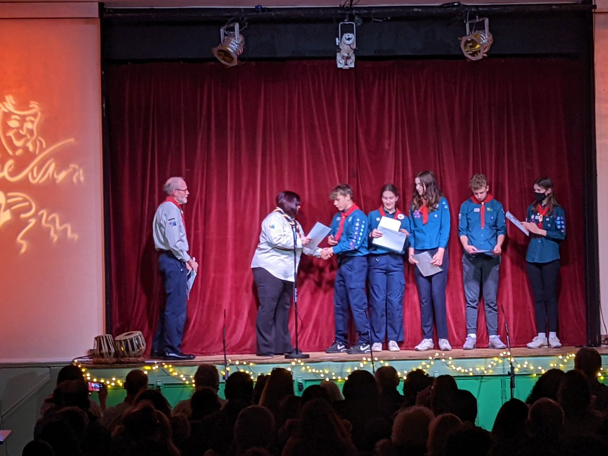 <a href="/BarnetScouts/">Barnet Borough Scout District</a> DC Tracey presents *5* Chief Scout's Gold Awards!
