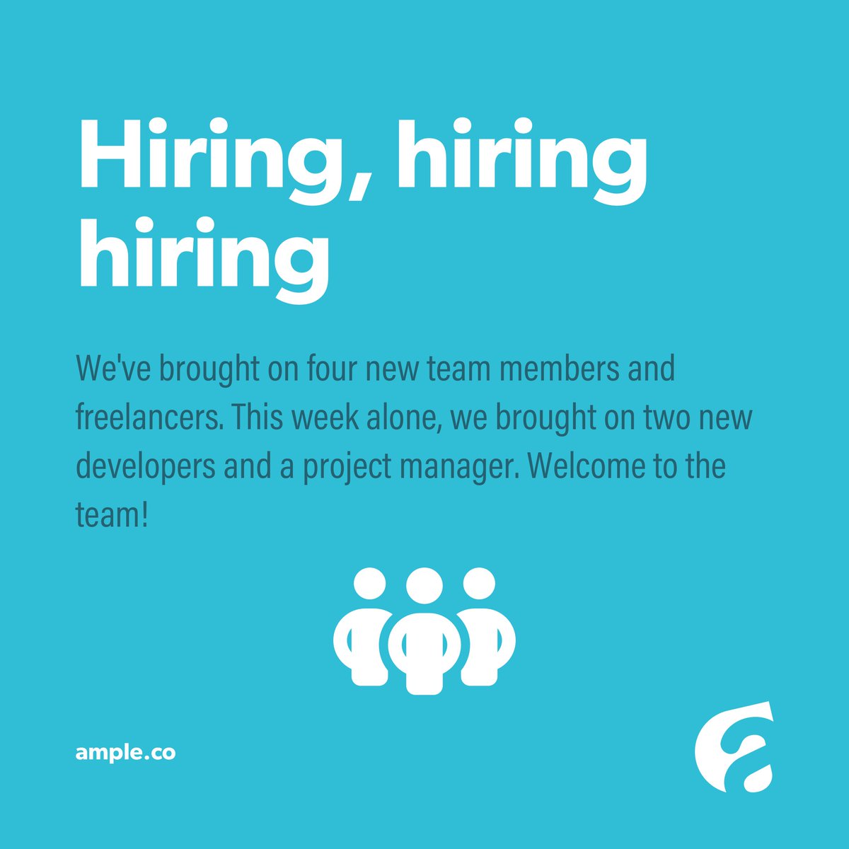 helloample's tweet photo. Our social feed has been a little quiet lately, but there’s actually been a lot going on behind the scenes. Here’s what we’ve been up to over the past few months. → https://t.co/A8xcHJjx0F