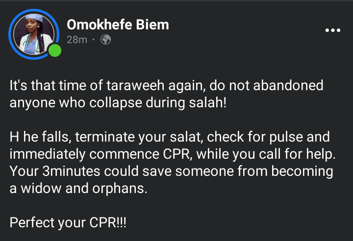 Mhariamoyeleke's tweet photo. Your 3minutes can actually save someone https://t.co/9BDFxQv2tx
