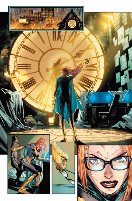 Remembering the day Batgirl dressed as Oracle again.. Happy weekend, friends! #batman #100 #oracle #batgirl ⁦@tomeu_morey⁩ colors ;) 🔥🔥 