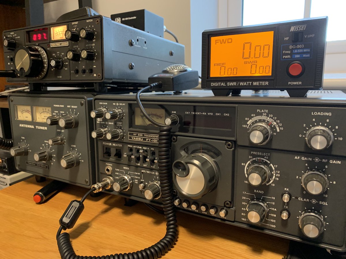 Quite happy with the shack now, the other radios (mainly Kenwood/Trio) are waiting some work but these are my daily drivers. 73