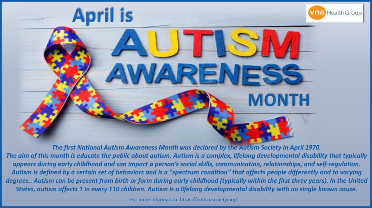 Designed to build a better awareness of the signs, symptoms, and realities of autism, #CelebrateDifferences focuses on providing information and resources for communities to be more aware of autism, promote acceptance, and be more inclusive in everyday life.
#AutismAwarenessMonth