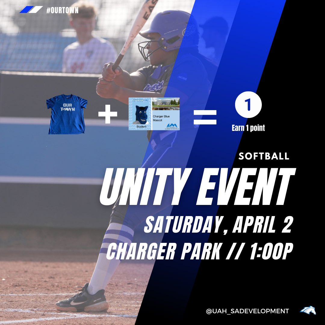 UAH_SADV's tweet photo. Unity event for @UAH_SB tomorrow at 1P! 

Charger card✅
OURTOWN T-shirt✅ https://t.co/98giyHQuuz