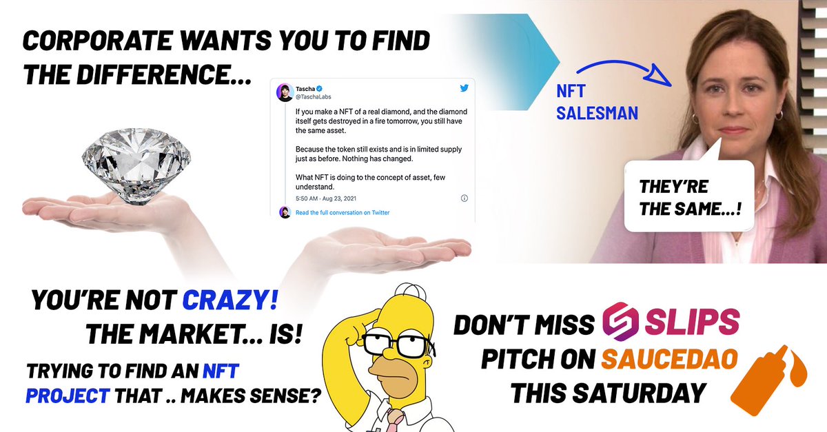 . <a href="/TaschaLabs/">Tascha</a> looks like <a href="/SlipsHQ/">Slips</a> is throwing some shade your way! Feel free to join us on Saturday as the Bangkok based Esports startup pitches their game changing platform in Sauce Tank!