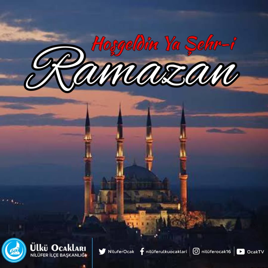 Mübаrеk Ramazan ayı kаlbimizi O'nun yоlunа kоymаyı, еllеrimizi daim O'nun dеrgаhınа аçmаyа vesile olsun.

Hoşgeldin Ya Şehri-i #Ramazan