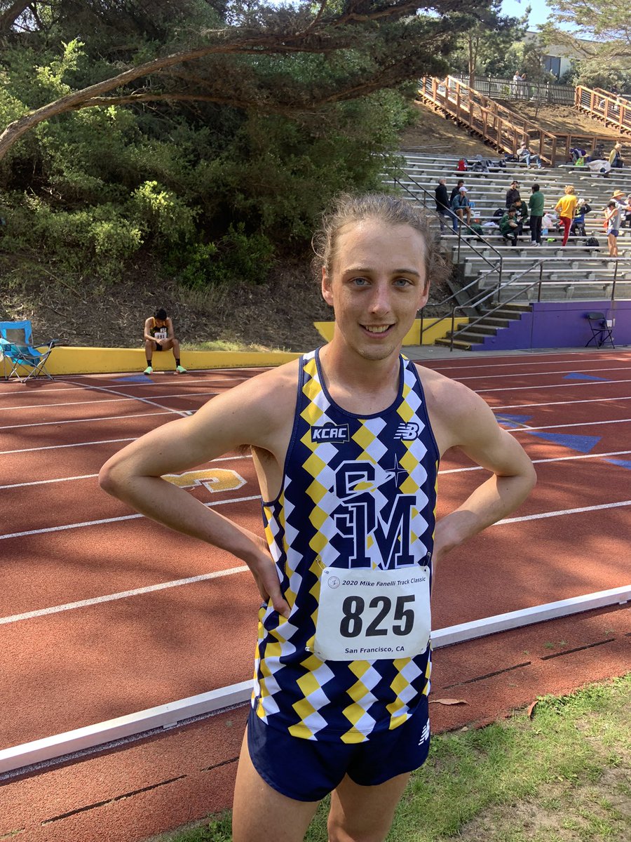 Luke Skinner with a Huge PR and School Record as well as a National A Standard in the Men’s 5K in 14:10!!