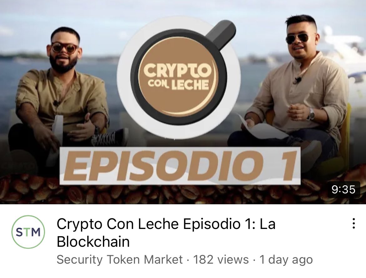 BrikBC's tweet photo. Great 1st episode @cryptoconleche_🥛 by @Jason_Barraza_ & @Noggera
WHAT is #Blockchain ➡️explained in #Spanish
Uno grande Episodio 1 #CryptoConLeche
QUEM é #Blockchain ➡️explicado em #Espanhol
Informações e educação em tudo sobre blockchain
Link
👇
https://t.co/Y0kSJMRll4 https://t.co/yj35YBypMr