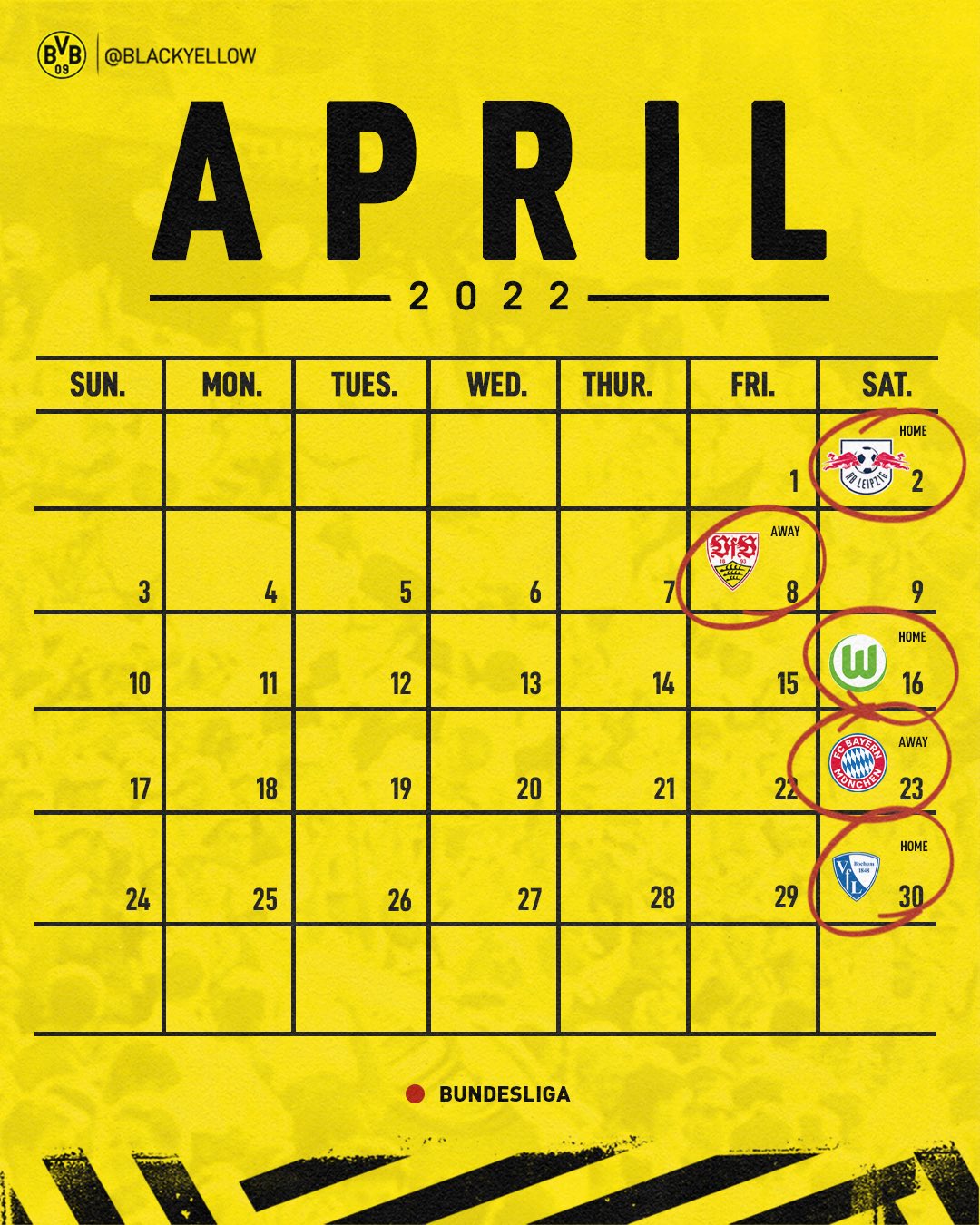 Borussia Dortmund on Twitter "Some important dates to add to the
