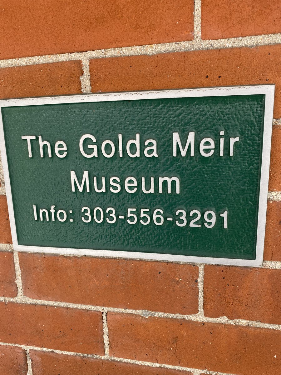 I visited Lena Fishman, the Exec. Director at the Golda Meir Museum on the Auraria Campus. I learned more about one of the first female world leaders, and the 4th PM of Israel, Golda Meir. Golda started her development of a democratic world right here in Denver! <a href="/AurariaCampus/">Auraria Campus</a>