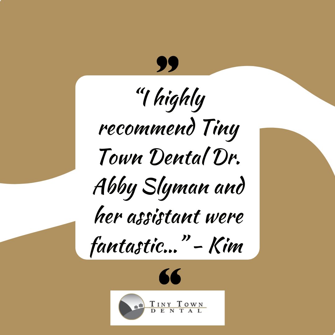 “I highly recommend Tiny Town Dental Dr. Abby Slyman and her assistant were fantastic…” - Kim 
#tinytowndentist #tinytowndental #oralhealth #dentist #familydentist #toothbrush #healthyteeth #Review