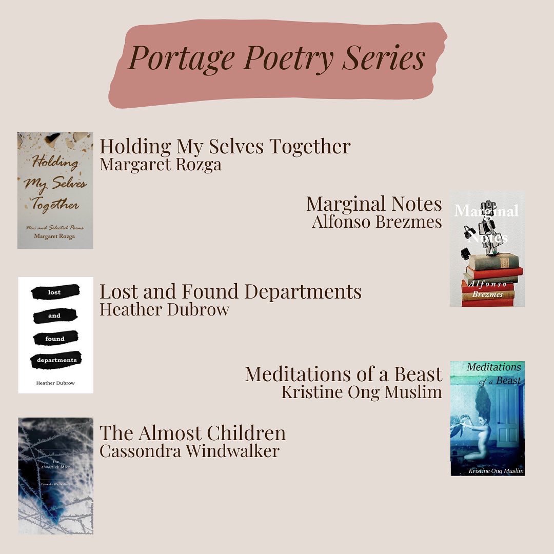 CornerstoneUWSP's tweet photo. It’s National Poetry Month and we’re so excited!!✨ Celebrate with us and take a look at the upcoming and recent poetry releases from the Cornerstone Press’s Portage Poetry Series!
#cornerstonepress #nationalpoetrymonth #poetrycommunity https://t.co/TdXqUKF3PT