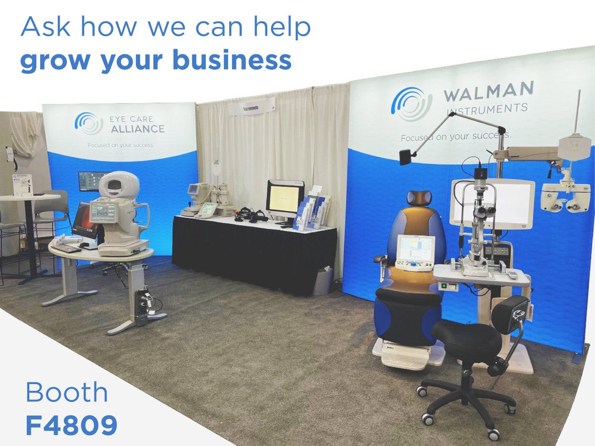 Walman_Instrum's tweet photo. Will you be at Vision Expo East?

Our team is ready to see you! Come visit us at Booth F4809 and find out all the ways Walman can help grow your business.

#VEE22 #eyecare #eyecareprofessionals #optometry https://t.co/tfj2dUT9cy