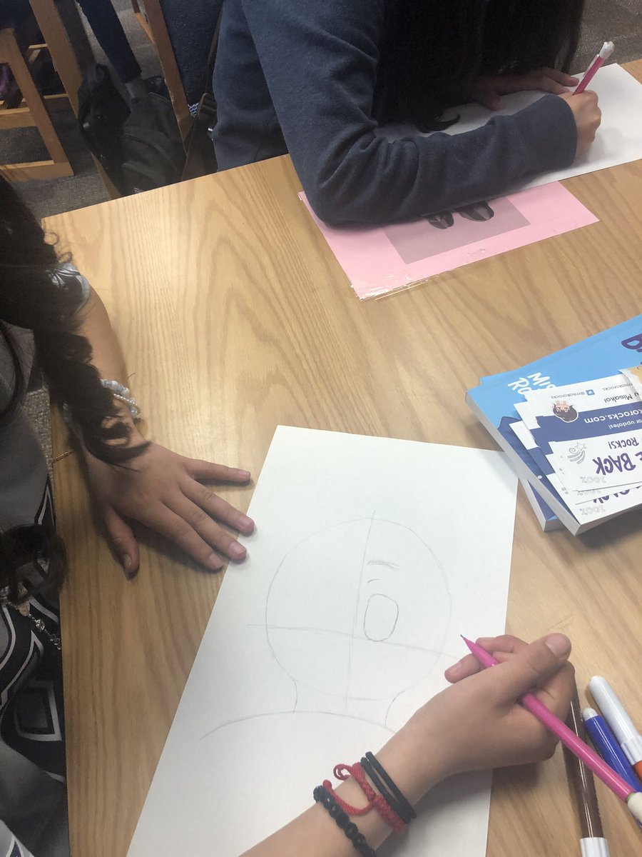 NRodriguez_LMS's tweet photo. Our awesome WIN students are learning to draw manga. @ALugo_SES #SISD_Libraries #maverick #librarybrags @ESerna_PK8 @Sparks_Interest @MisakoRocks https://t.co/oHumnvvjRn
