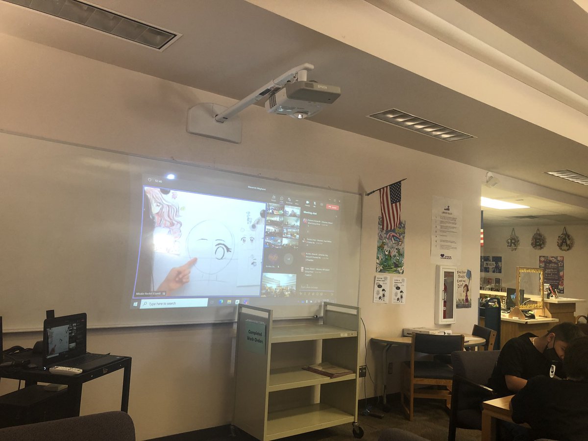 NRodriguez_LMS's tweet photo. Our awesome WIN students are learning to draw manga. @ALugo_SES #SISD_Libraries #maverick #librarybrags @ESerna_PK8 @Sparks_Interest @MisakoRocks https://t.co/oHumnvvjRn