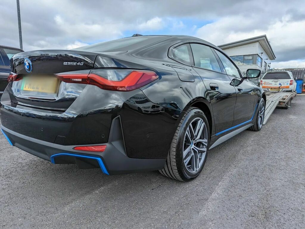 Neilsautoserv's tweet photo. The first new model BMW i4 we have transported. 🔥🔥

Really great looking car, approx 300 miles on a full charge too. ⚡🔋⚡🔋

#bmw #i4 #ev #cartransport #vehiclelogistics https://t.co/WiwUezXW98 https://t.co/doOLDHqZFU