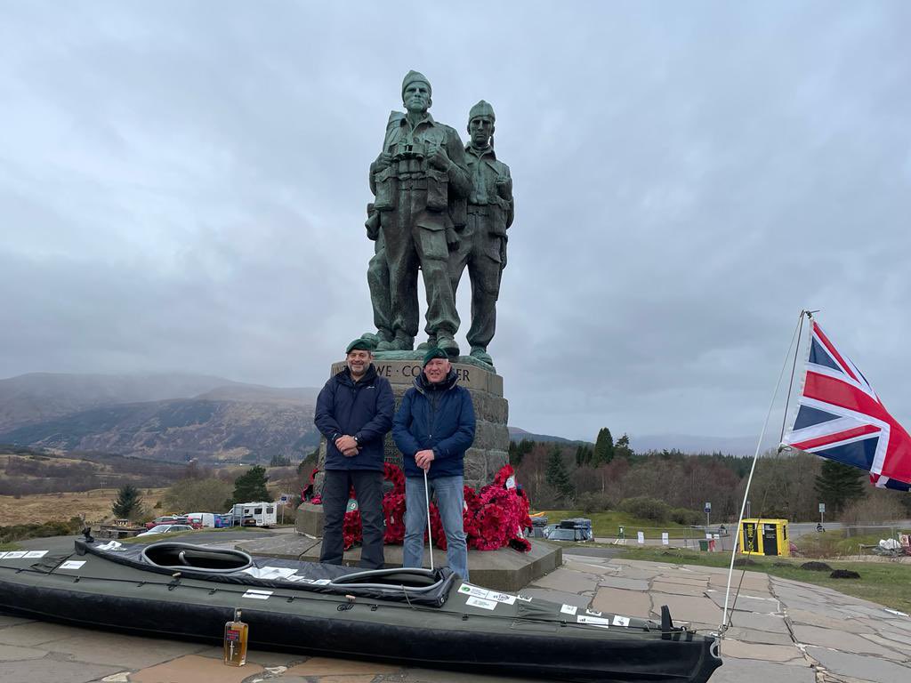 Less than 12 hours to go before Mick and Sparkey start their 650 miles kayak down the length of the country to mark 40 years since the Falklands War, a conflict in which they both served as Royal Marines. #Falklands40 #FalklandsWar #RoyalMarines