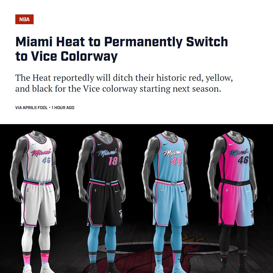 New Miami Heat Vice Jerseys Should Be Permanent