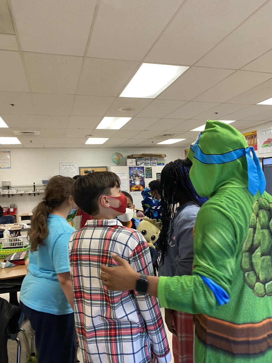 marietculver's tweet image. Celebrating PJ Day with “Math is Dreamy” #5thGrade #MathCounts2 ⁦@mathninja340⁩ ⁦@vbmathjohanna⁩ #MathMonth ⁦@SeatackDream⁩