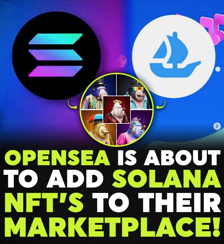 X99Project's tweet photo. Opensea is set to add Solana nfts to their marketplace!

#nft #solana #opensea 

Opensea, aceptará solana ya mismo! https://t.co/IdwNsne8PN