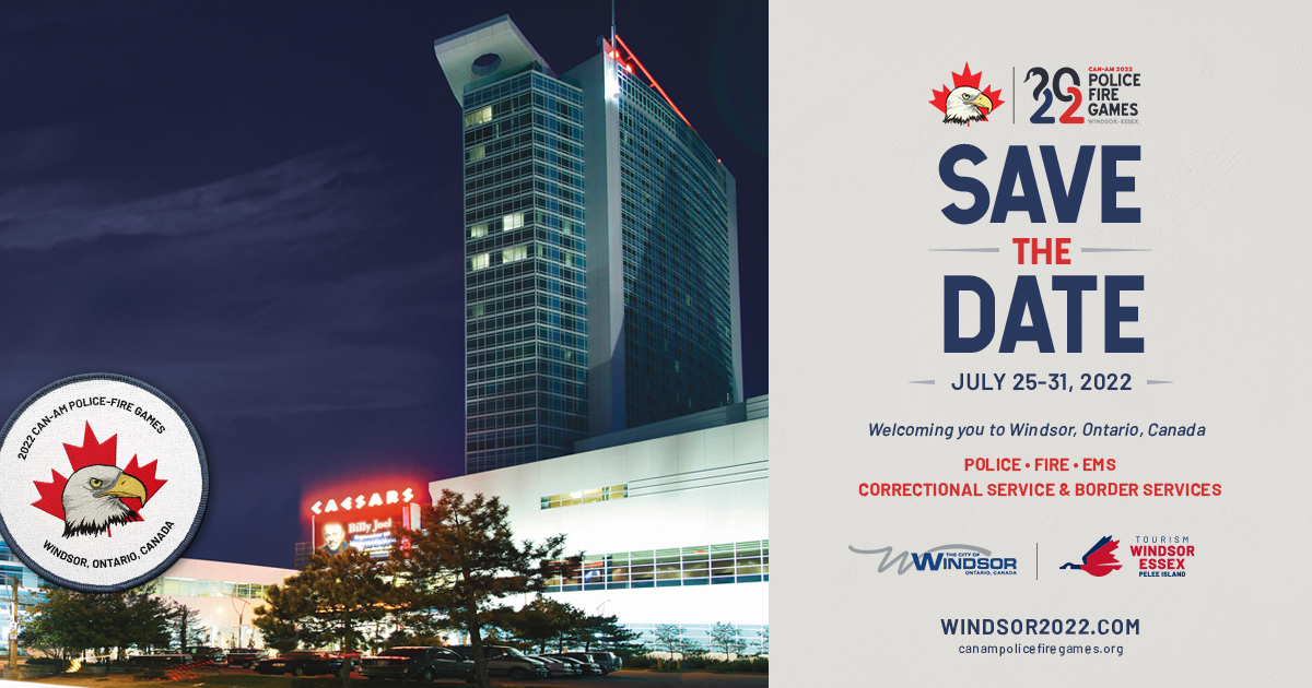 Welcome to your home base during the 2022 CAN-AM Police Fire Games - <a href="/CaesarsWindsor/">Caesars Windsor</a> (Canada's largest casino resort)

Registration is open now for the 2022 games - click windsor2022.ca and register today. 44 events open for registration #YQG