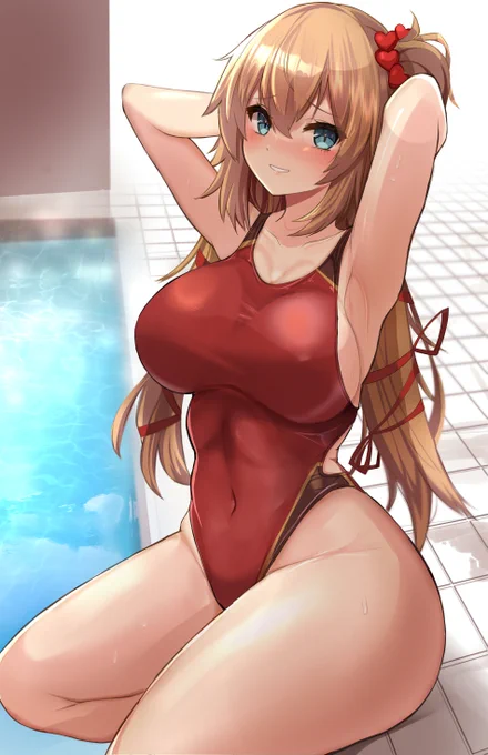 競泳水着はあちゃま❤ 
