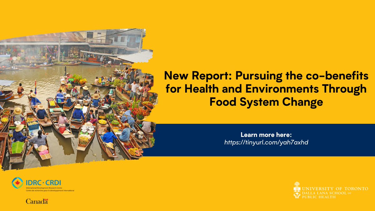 U of T Public Health (@uoft_dlsph) on Twitter photo The #IDRCCompetition2022 compendium organized by <a href="/IDRC_CRDI/">IDRC | CRDI</a> , <a href="/UofT/">University of Toronto</a>’s s Centre for Global Health and affiliated partners of DLSPH released a new report on novel research ideas of early career researchers on the co-benefits of health and environments. ow.ly/v6cK50IyzLq The #IDRCCompetition2022 compendium organized by <a href="/IDRC_CRDI/">IDRC | CRDI</a> , <a href="/UofT/">University of Toronto</a>’s s Centre for Global Health and affiliated partners of DLSPH released a new report on novel research ideas of early career researchers on the co-benefits of health and environments. ow.ly/v6cK50IyzLq