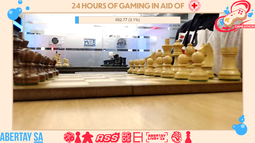 AbertayLive's tweet photo. https://t.co/H3KfPscJqY LIVE With the Chess Tournament!! Tune in for some 5Head chess plays! #gameathon2022 https://t.co/Gn1WbvlWDh