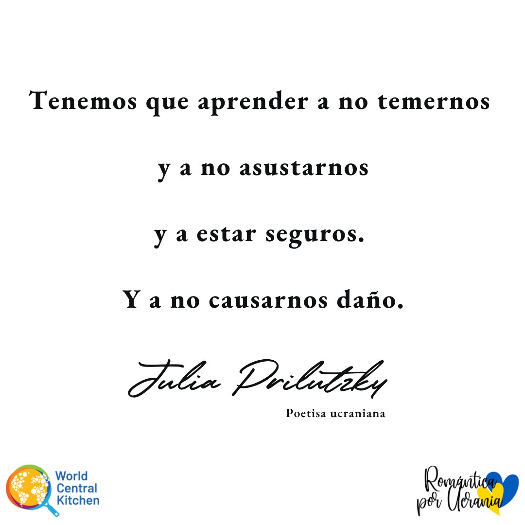 Qué importante es aprender de los errores cometidos para no volver a caer en ellos. 

🇺🇦A la venta el 8 de abril🇺🇦. 
Grita «¡No!» junto a nosotras. 

El importe íntegro recaudado se donará a #WorldCentralKitchen, ONG fundada por el chef español #JoséAndrés.